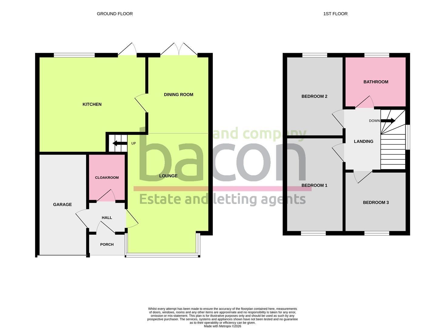Floor Plan | House - Link Detached | Cypress Avenue, Worthing, BN13 | For Sale